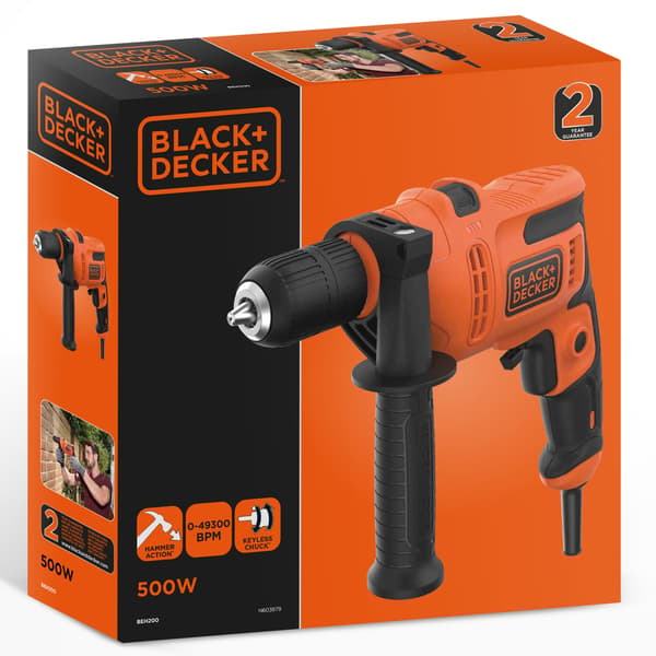 BLACK+DECKER Slagborrmaskin 500W