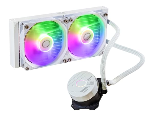 Cooler Master MasterLiquid Lite 240L Core ARGB-processorer flytande kylsystem 1-pack Vit 120 mm
