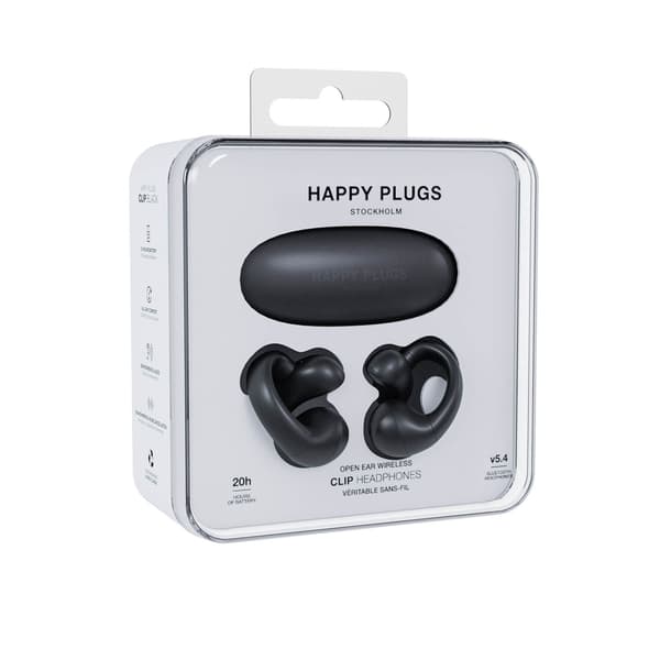 Happy Plugs Høretelefon Clip OWS True-Wireless Sort
