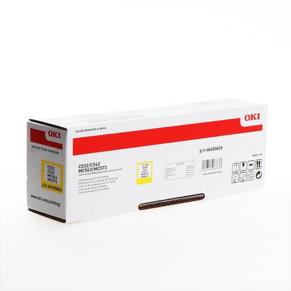OKI Toner 46490605 Høj Kapacitet Gul