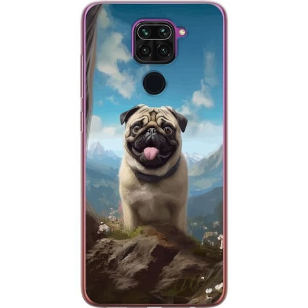 Mobildeksel til Xiaomi Redmi Note 9 med Glad Hund motiv