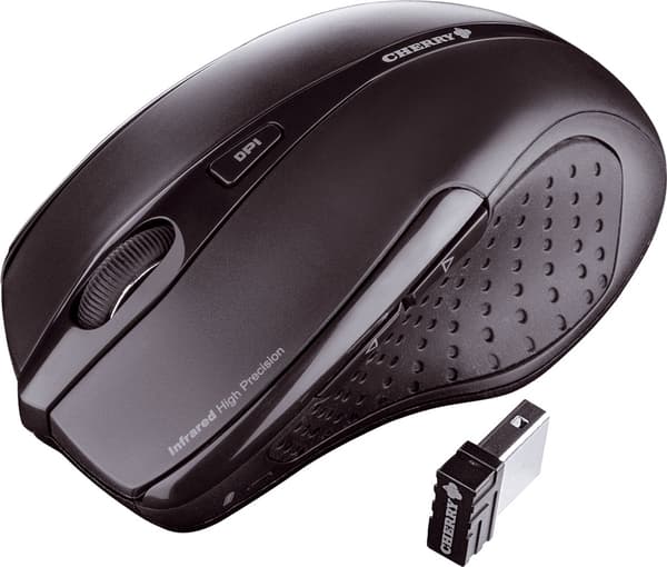 CHERRY MW3000, trådløs optisk mus, 2,4 Ghz, fire knapper og scroll,