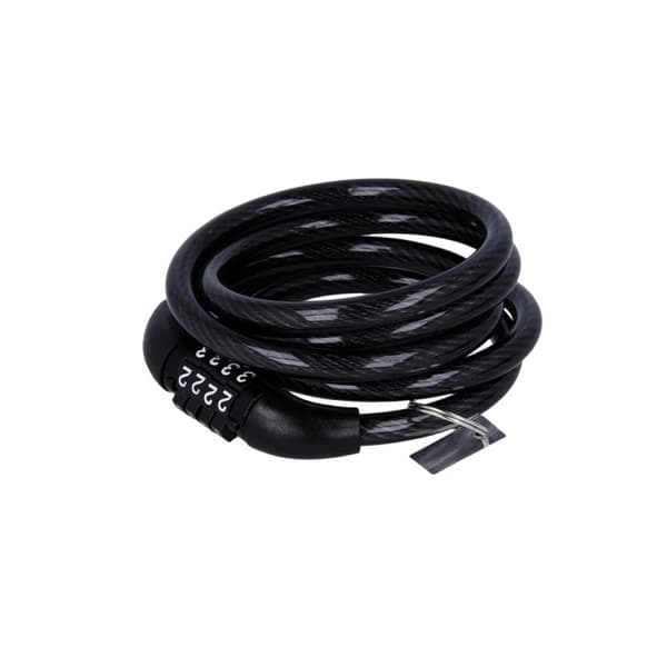 Forever Outdoor Cykellås med kabel og kode KYL-100, Sort