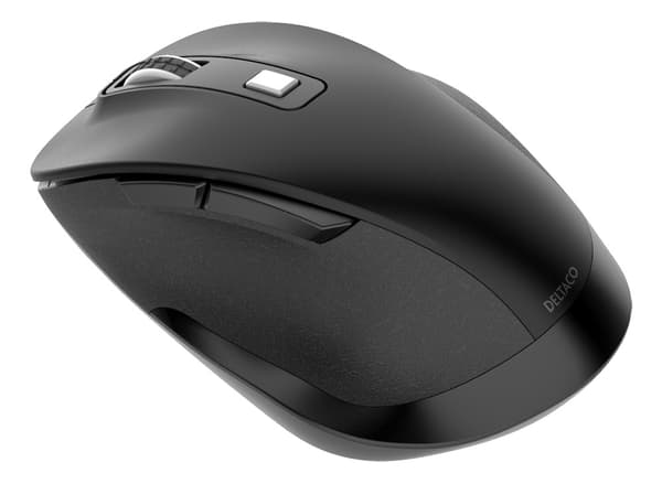 DELTACO Office Wireless ergonomic mouse, silent clicks, 2400 DPI