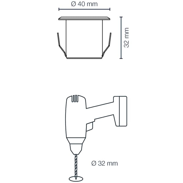 LightsOn Dexter Decklight 5-pack Silver
