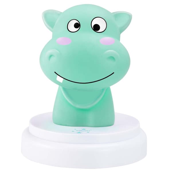 Alecto SILLY HIPPO LED natt lys blå