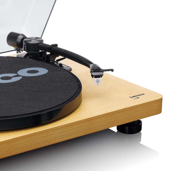 Lenco Platespiller med automatisk stopp og PC-koding Wood