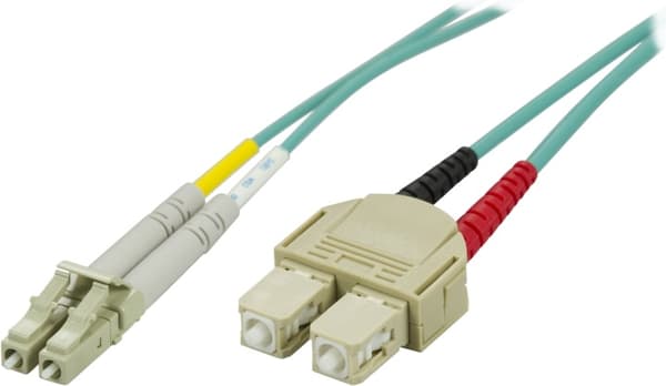 DELTACO kuitukaapeli LC - SC, 50/125, OM3, duplex, multimode, 10m