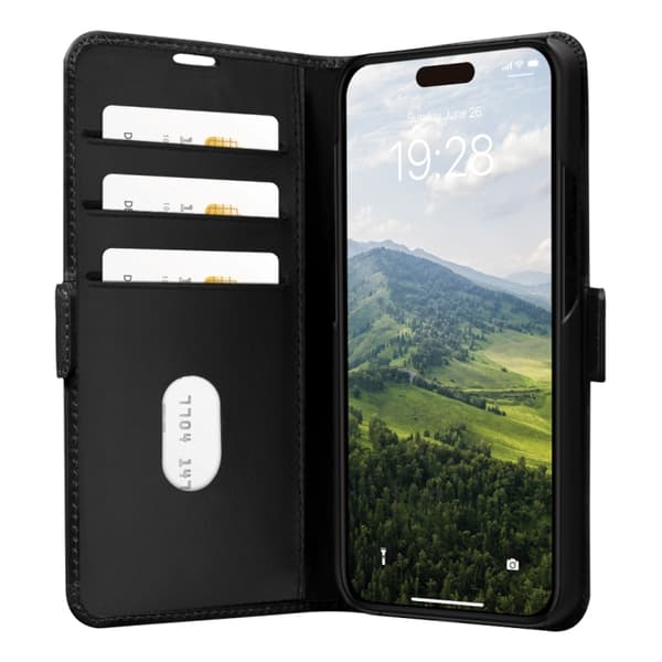 dbramante1928 Copenhagen Flip Case - iPhone 15 Pro - Sort
