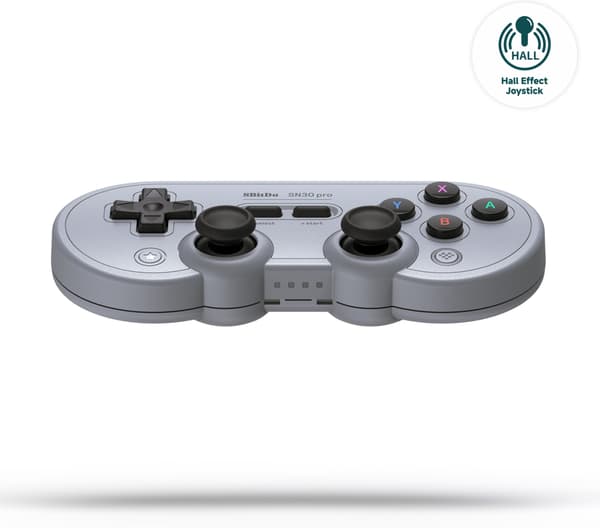 8Bitdo SN30 Pro - Hall Edition trådløs spillkontroller, grå, Switch / PC / Android