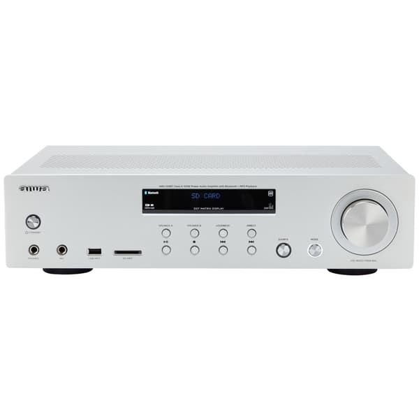 AIWA Forsterker med Bluetooth 2 x 60 Watt RMS Sølv