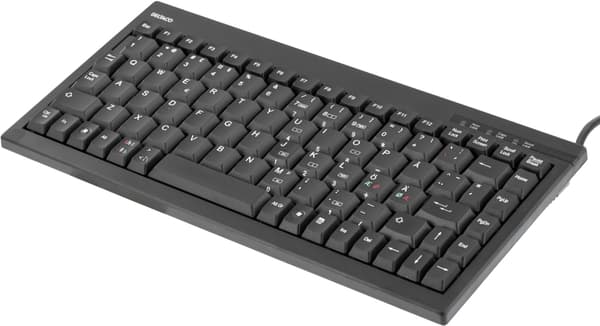 DELTACO minitastatur, USB, sort, svensk layout