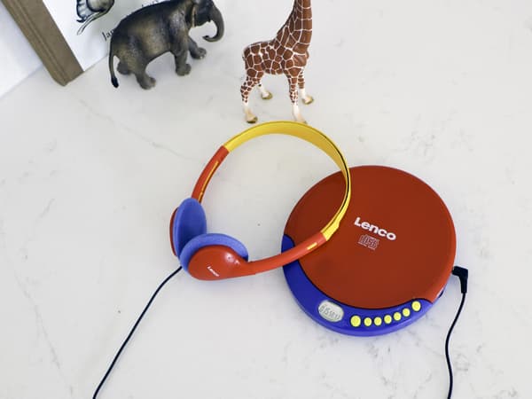 Lenco CD-spelare för barn med uppladdningsbart batteri