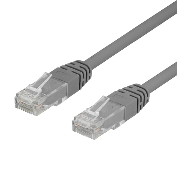 Deltaco 50-pack U/UTP Cat6 patch c., 0,5m, Delta-certif, LSZH, grey