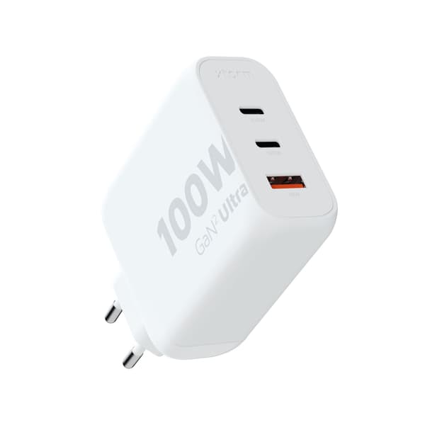 Xtorm 100 W GaN2 Ultra hjemmelader 2xUSB-C/USB-A Hvit