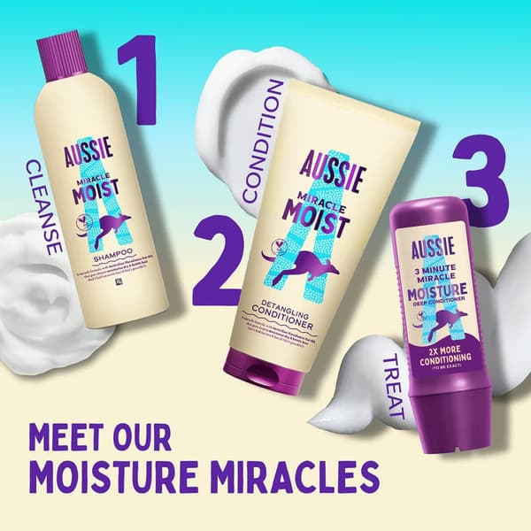 Aussie Miracle Moist Schampo 600ml