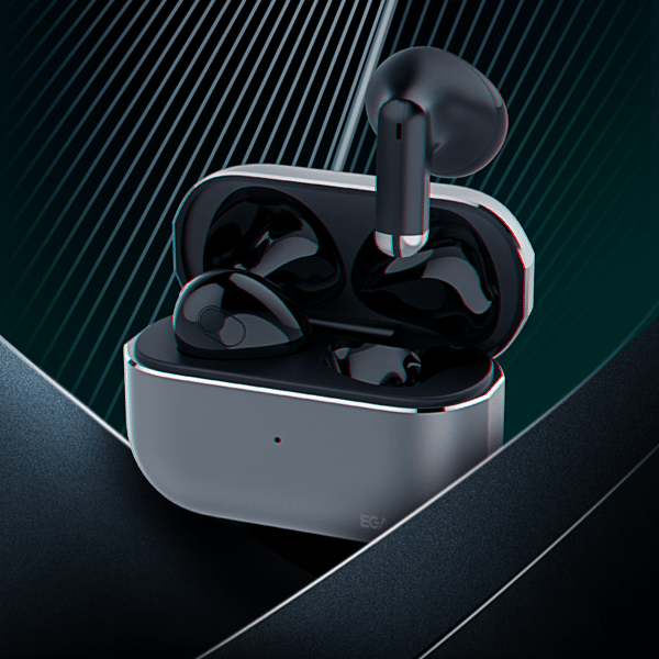 ET03 True Wireless Bluetooth-hörlurar, Svart