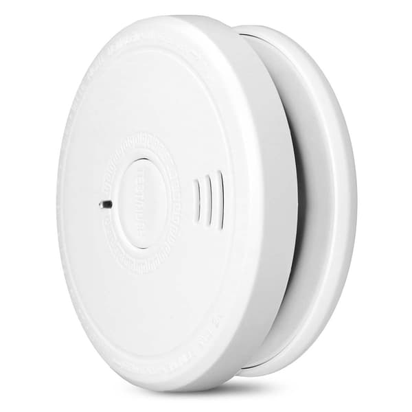 Alecto Rökdetektor med ljuddämpande knapp 2-pack Vit