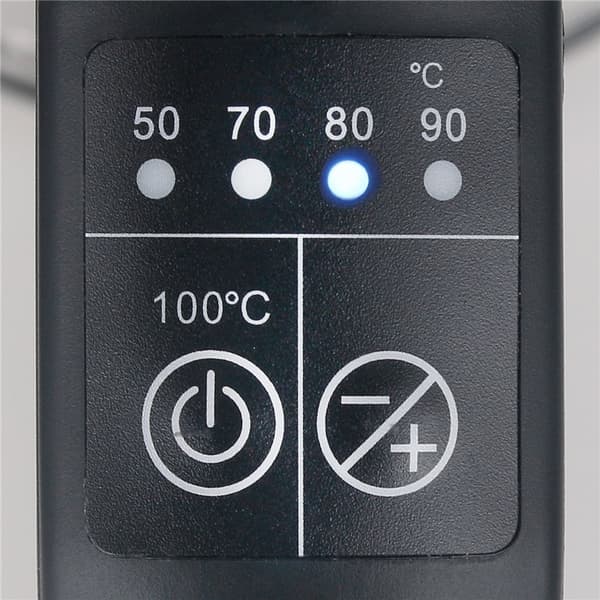 Emerio Vatten/Tekokare 1,7l Glas temp