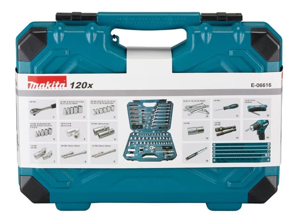 Makita Værktøjssæt 120 Dele