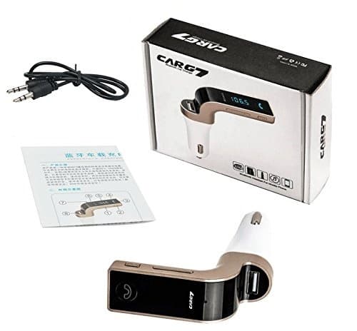 FM-sändare med Bluetooth-handsfree (Guld)
