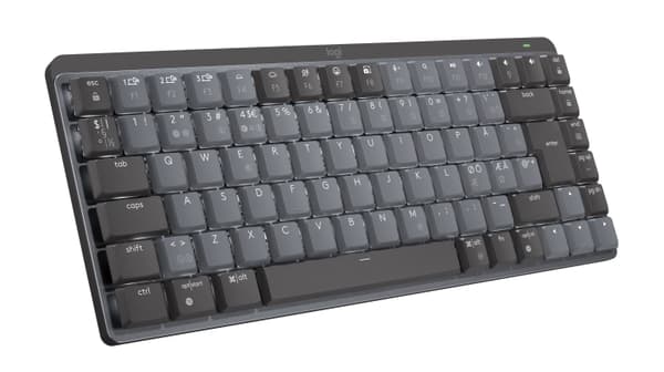 Logitech MX Compact Mechanical Wireless Illuminated Keyboard - Nordisk - Lineær bryter