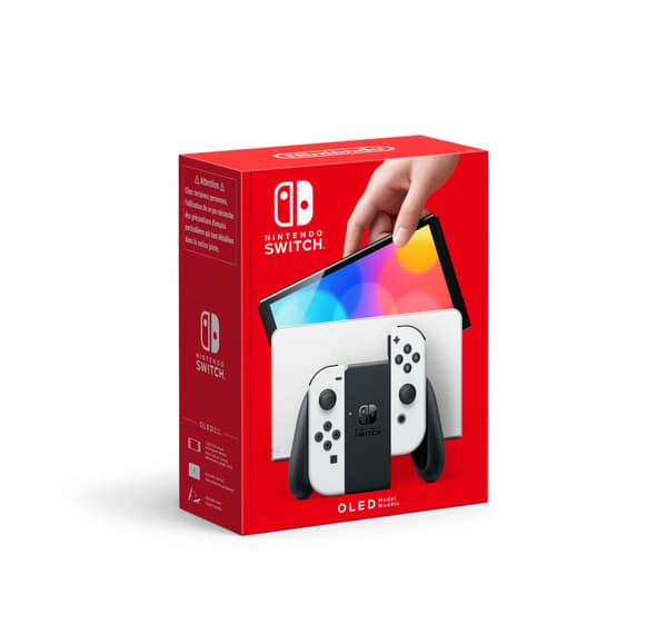 Nintendo Switch OLED -pelikonsoli, valkoinen