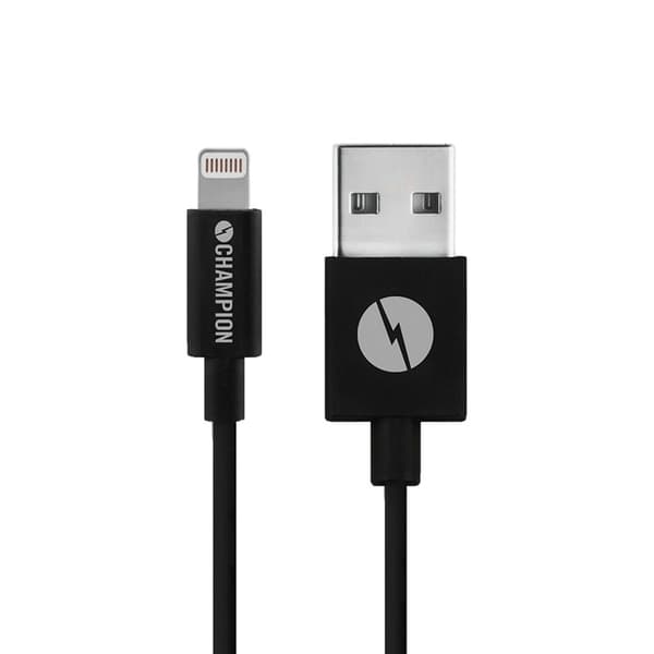 Champion USB-A till Lightning Kabel 1m Svart