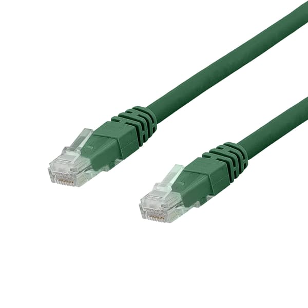 DELTACO U/UTP Cat6a patchkabel, LSZH, 20m, Green