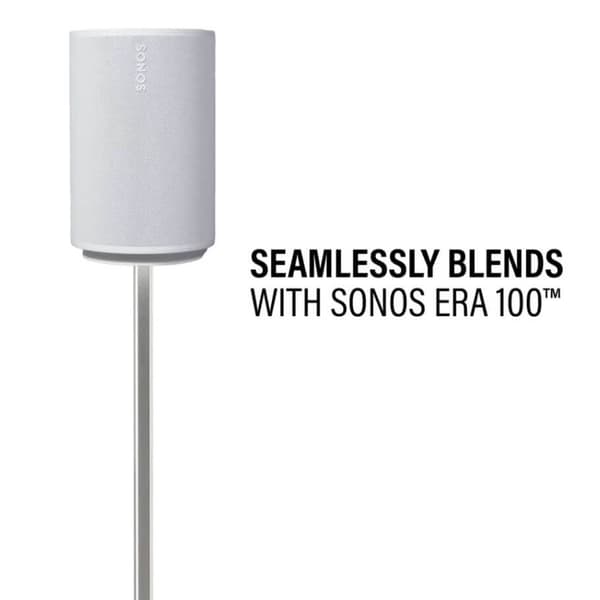 SANUS Gulvstativ Justerbart for Sonos ERA 100 Par Hvit