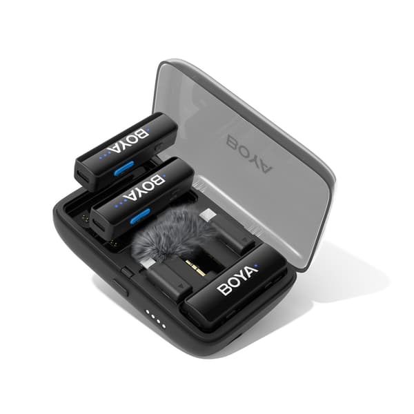 BOYA Mikrofon BOYALINK V2.0 3.5mm Trådlöst X2-system Lightning USB-C