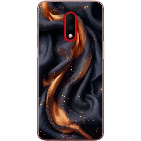 Mobildeksel til OnePlus 7 med Brennende silke motiv