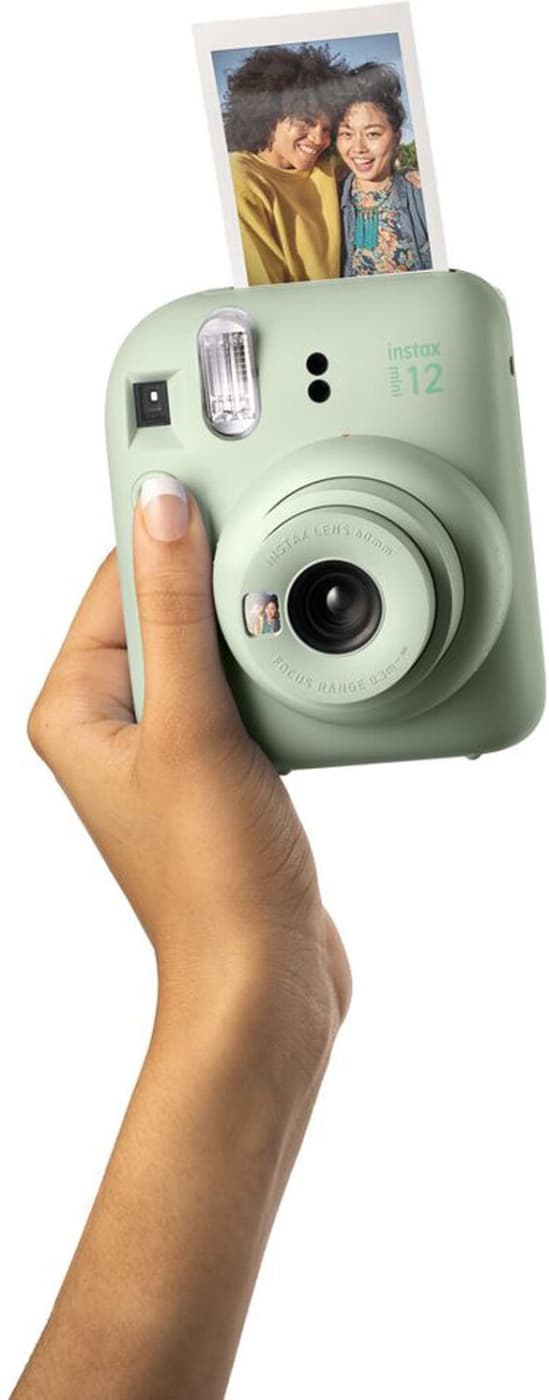 Fujifilm INSTAX Mini 12 blixtkamera, mintgrön