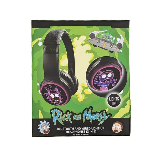RICK&MORTY y Headphone Wireless LED On-Ear