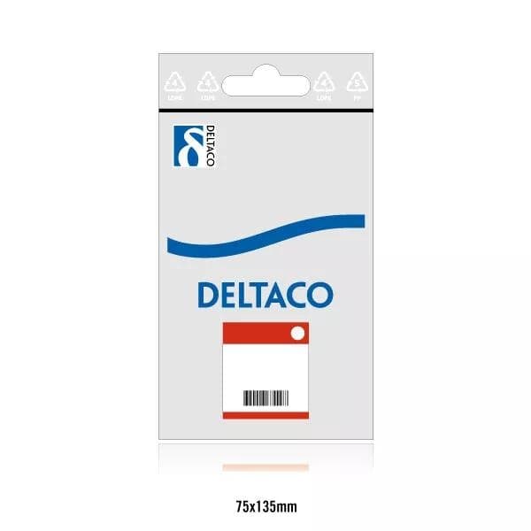 DELTACO Y-adapter for lyd 1x3,5mm output til 2x3,5mm input