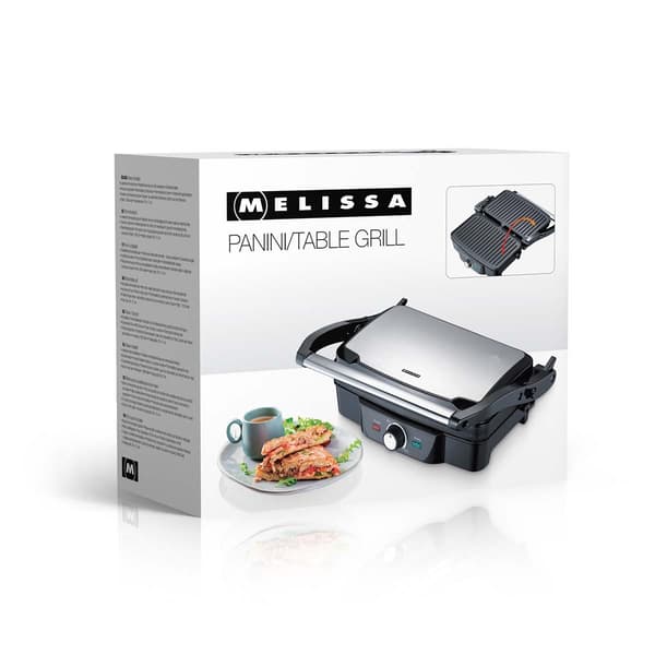 MELISSA Panini / Bordgrill 1600W Sort / Rustfrit stål tophus