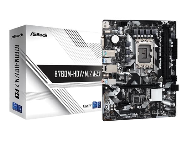 ASRock B760M-HDV/M.2 D4 Micro-ATX LGA1700  Intel B760