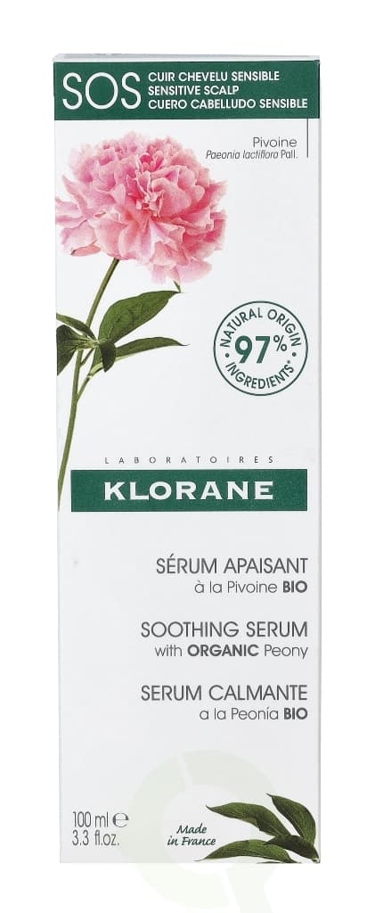 Klorane SOS Serum With Peony 100 ml Sensitive And Irritated Scalp