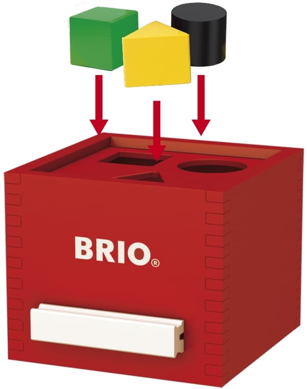 Brio 30148 - Palikkalaatikko, punainen