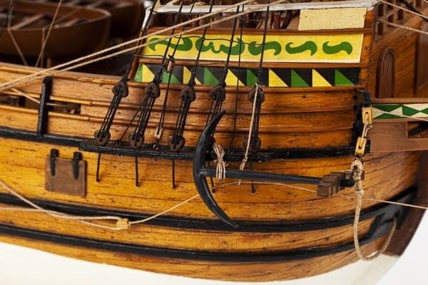 1:60 Mayflower - Skrog i tre
