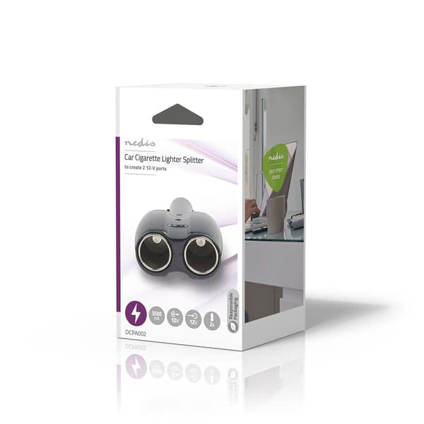 Nedis DC Yleisvirtalähde | Autoadapteri | 120 W | Tulojännite: 12 V DC | 12 V DC | Yleismalli | Musta