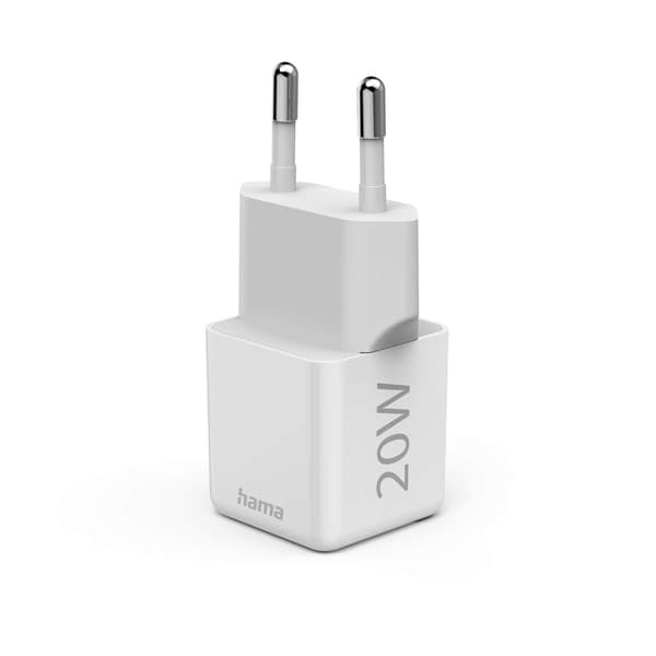 Hama Laddare USB-C PD 20W Snabb Vit