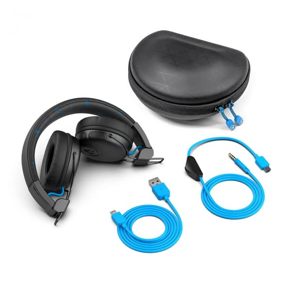 JLab Play Gaming Headset, Svart & Blå