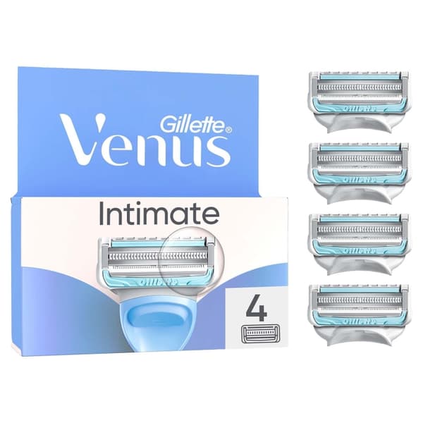 Gillette Venus Rakblad Intimate för Intimområdet, 4st