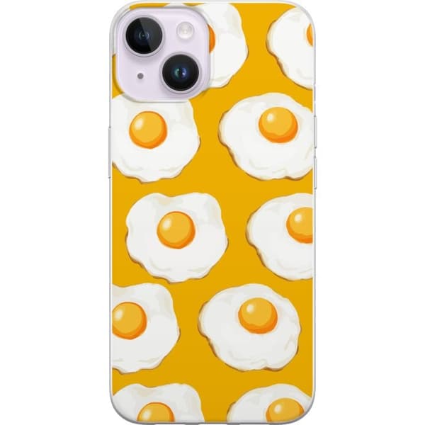 Mobildeksel til Apple iPhone 15 Plus med Stekt egg motiv
