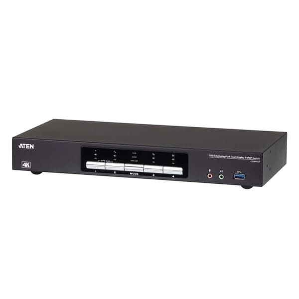 4-portars USB 3.0 4K DisplayPort Dual Display KVMP™-switch