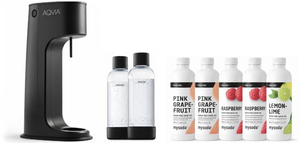 AGA Aqvia Balance Stripped + 2 x bottles (Sort) + 5 pcs drinks
