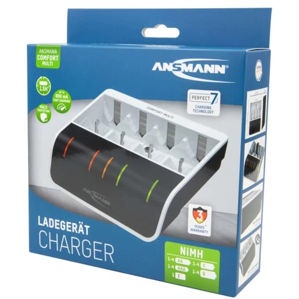 Ansmann Quick Charger Comfort Multi 1-4 NiMH 9V