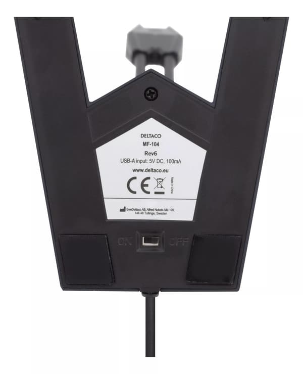 DELTACO USB Desktop Microphone, frequency range, 100Hz - 1kHz, sensiti