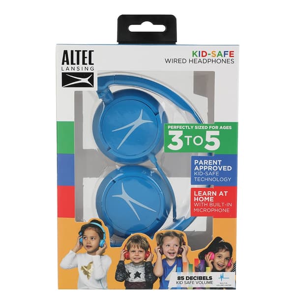 Altec Lansing Barnhörlur Trådad On-Ear Blå